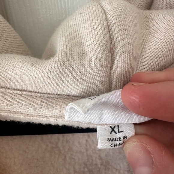 Beige Hoodie with Smiley Face Patches - Picture 4 of 5